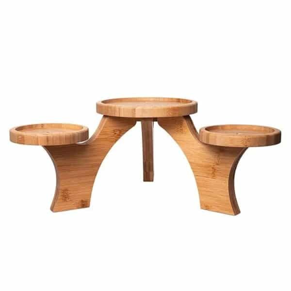 Handcrafted 4-Tier Wooden Planter Stand & Pot Holder Table
